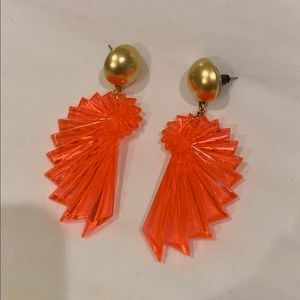 Yochi NY Neon Lucite Deco Earrings - NWOT